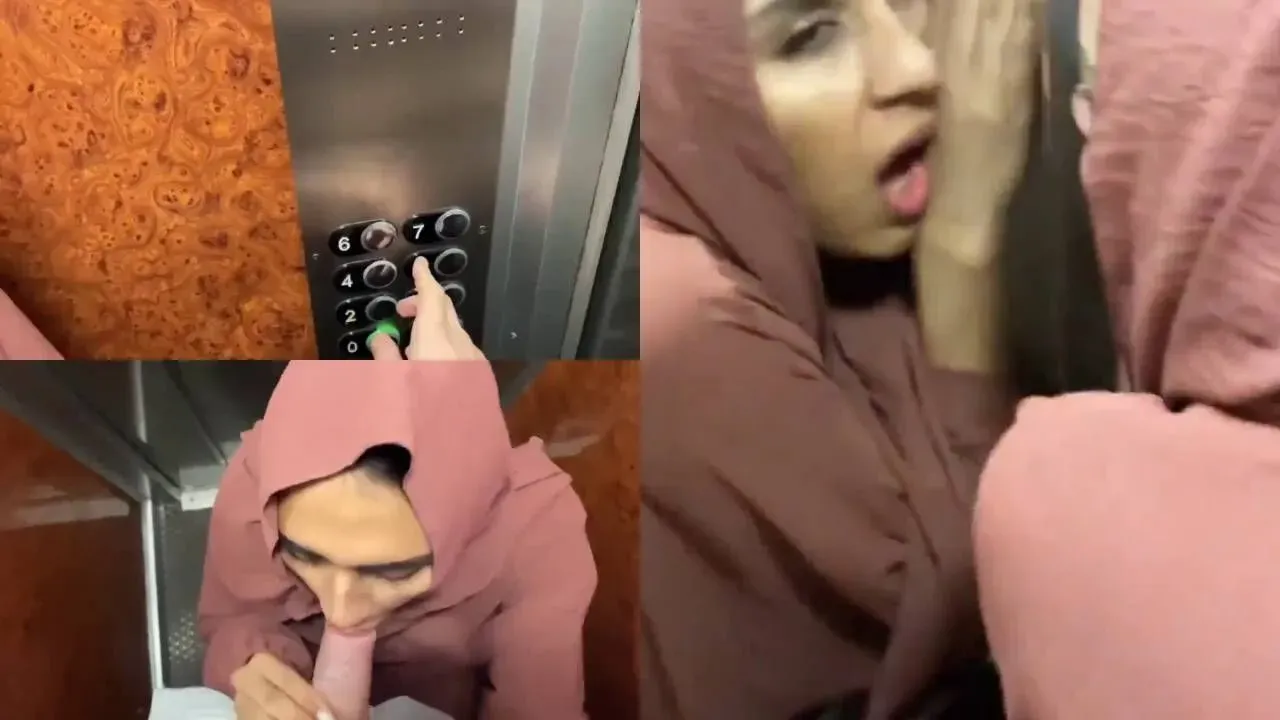 Arab hijab girl elevator Xxx Hot Video sex