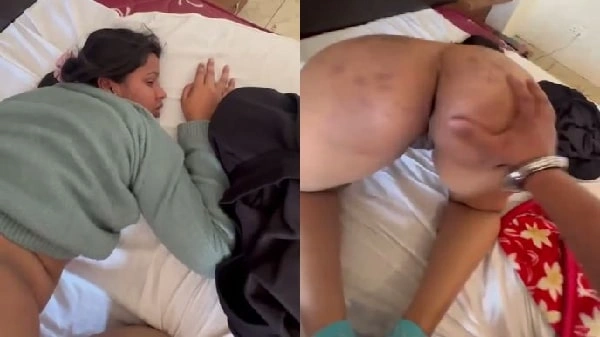 BF fair ass pressing English Bf Sex teasing