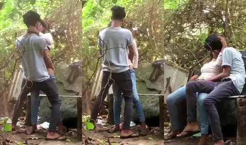 College couples’ Tamil Bf outdoor sex