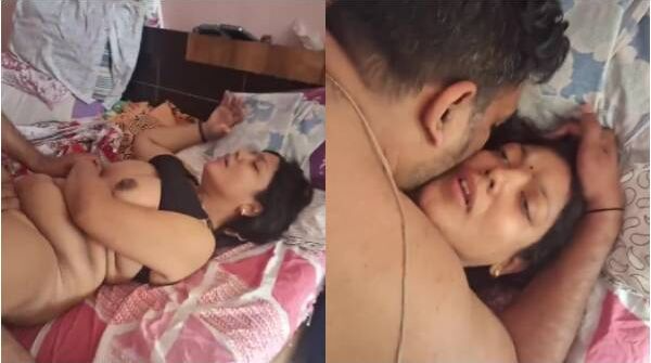 New Sex Mms A lustful Gujarati bhabhi fucks the front husband