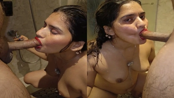 Shower blowjobs Bf Video Hd steamy